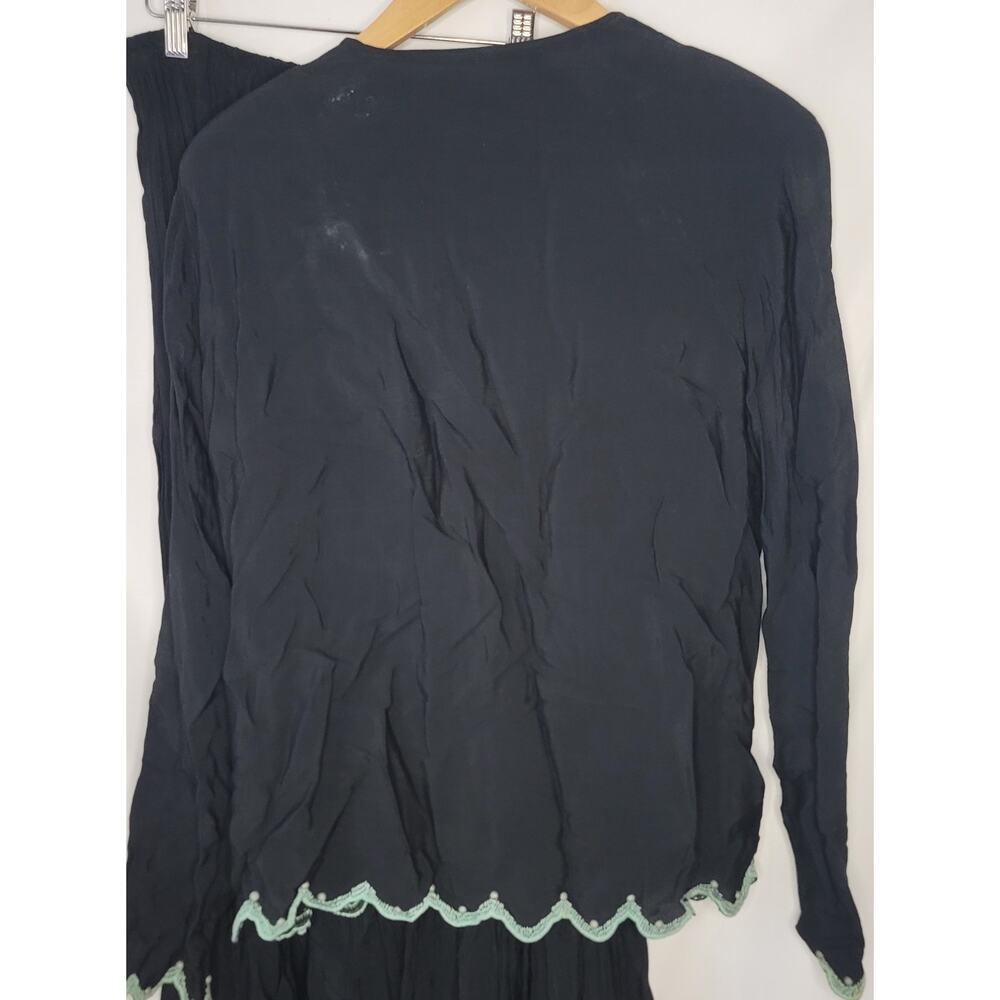 Double D Ranchwear- 2 piece boho set- Navy with embellishments- size Small/Med - Picture 15 of 16